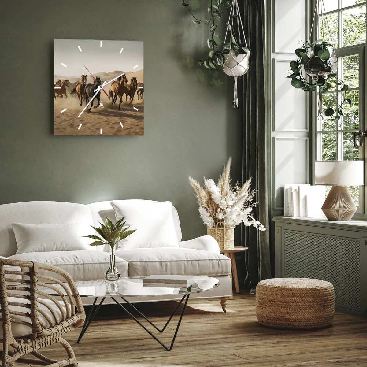 Nástenné hodiny - Voľné ako vietor - 30x30 cm