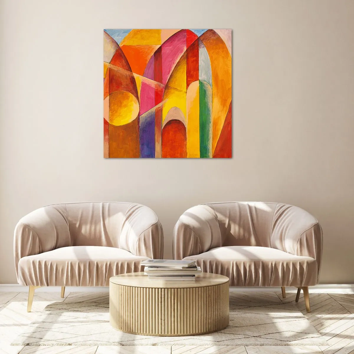 Obraz na skle - Katedrála slnka - 50x50 cm