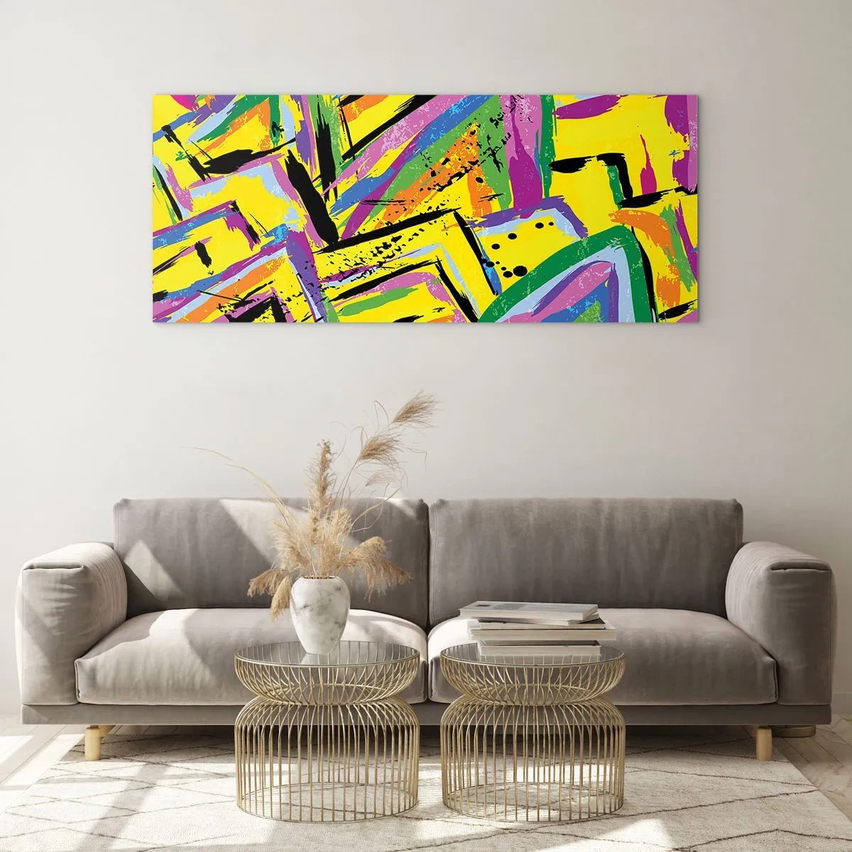 Obraz na skle - Až kričí radosťou - 120x50 cm