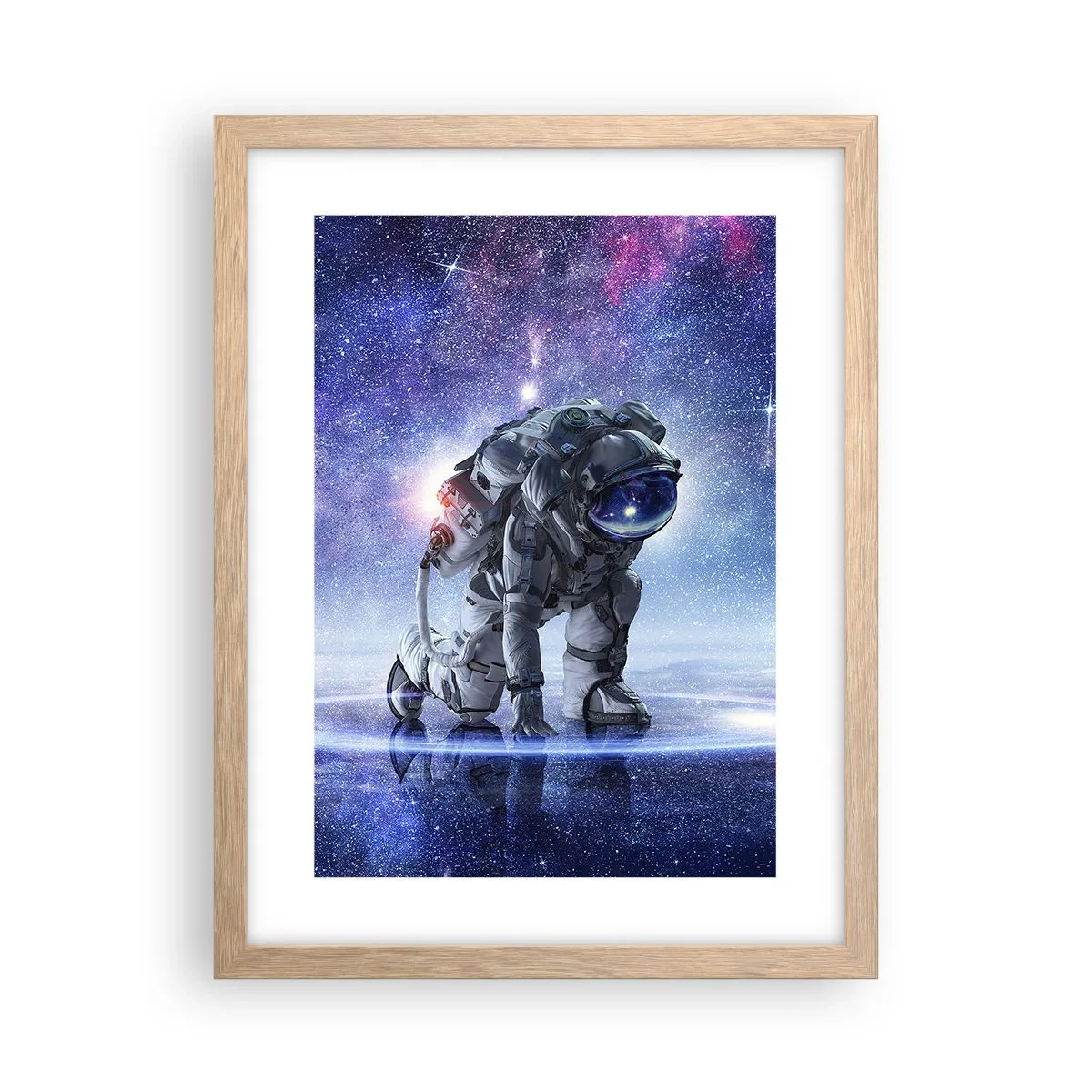 Plagát v ráme zo svetlého duba - Hviezdne nebo nado mnou - 30x40 cm