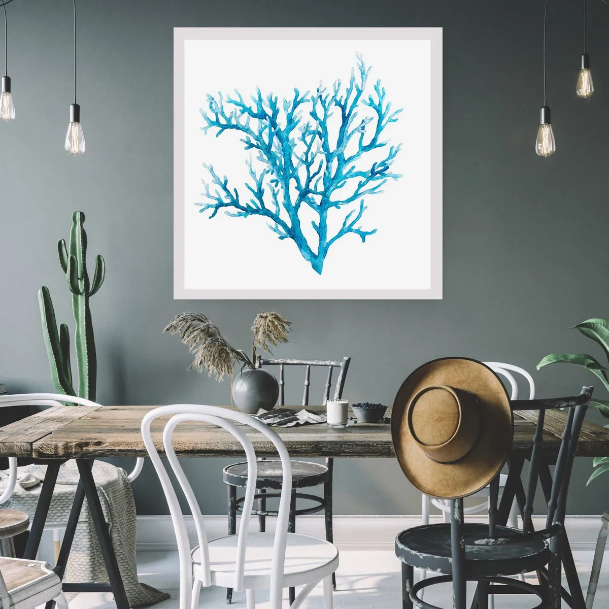 Plagát - Morský filigrán - 60x60 cm