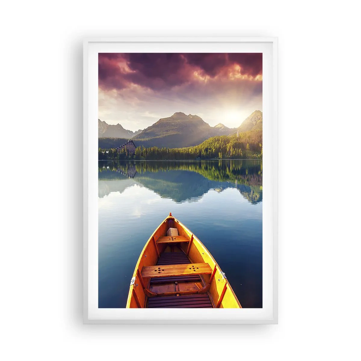 Plagát v bielom ráme - Nič proti prírode - 61x91 cm