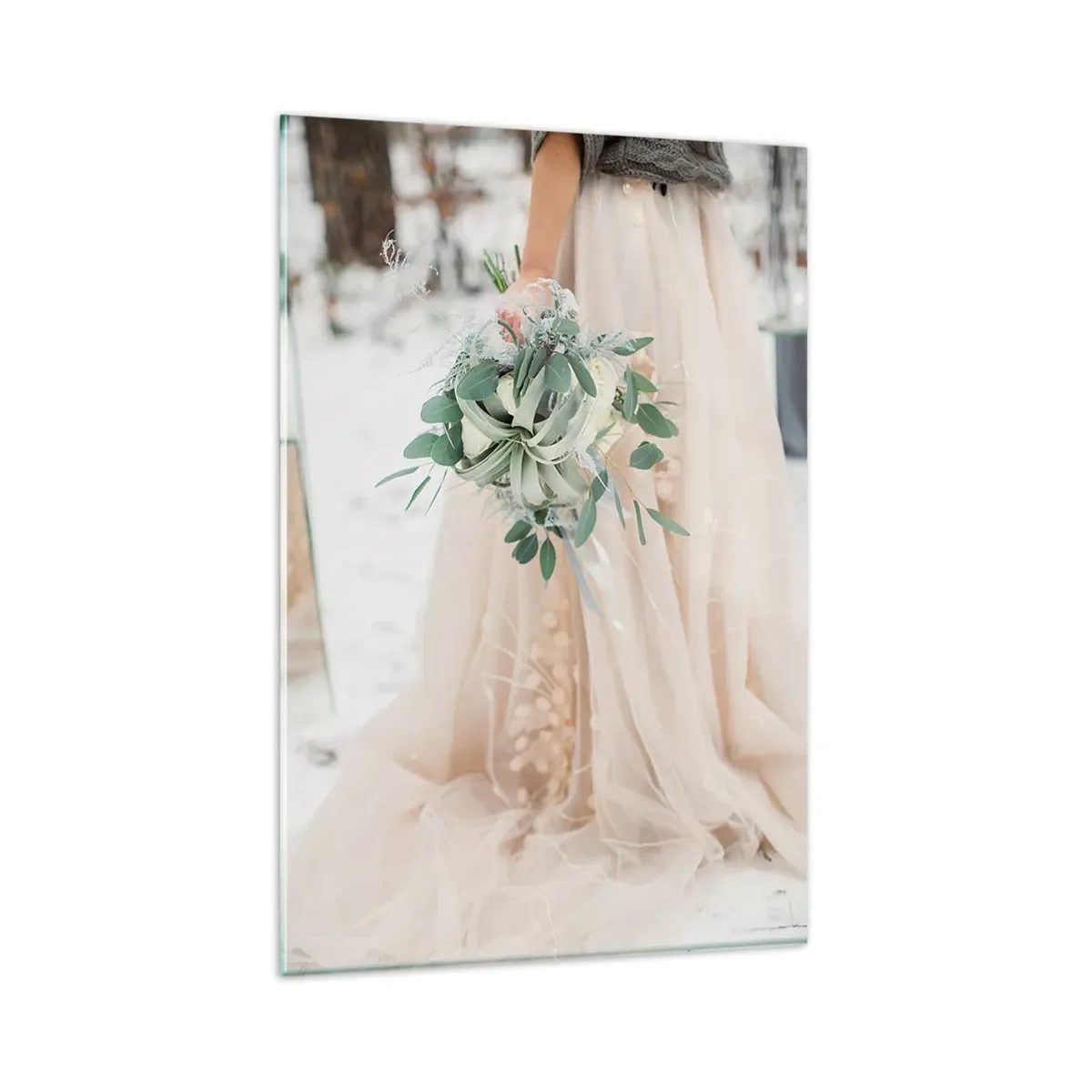 Obraz na skle - A žili šťastne až do smrti - 80x120 cm