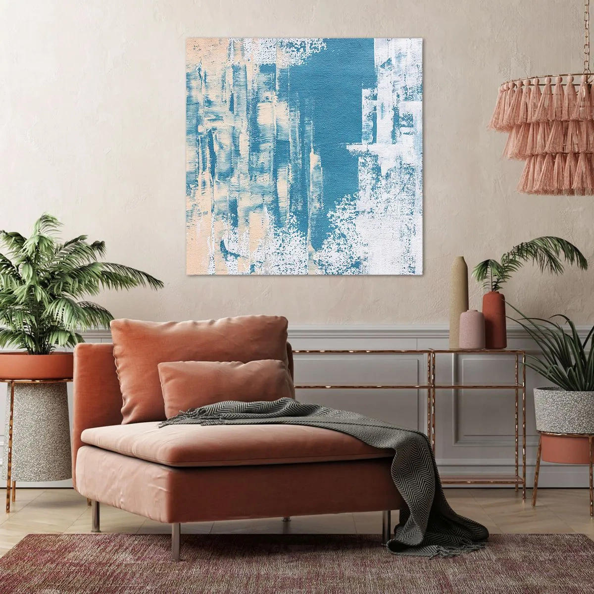 Obraz na plátne - Cez cencúľ - 70x70 cm