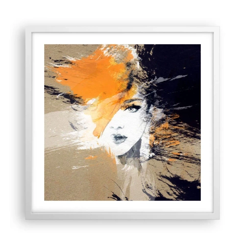 Plagát v bielom ráme - A je svetlo - 50x50 cm