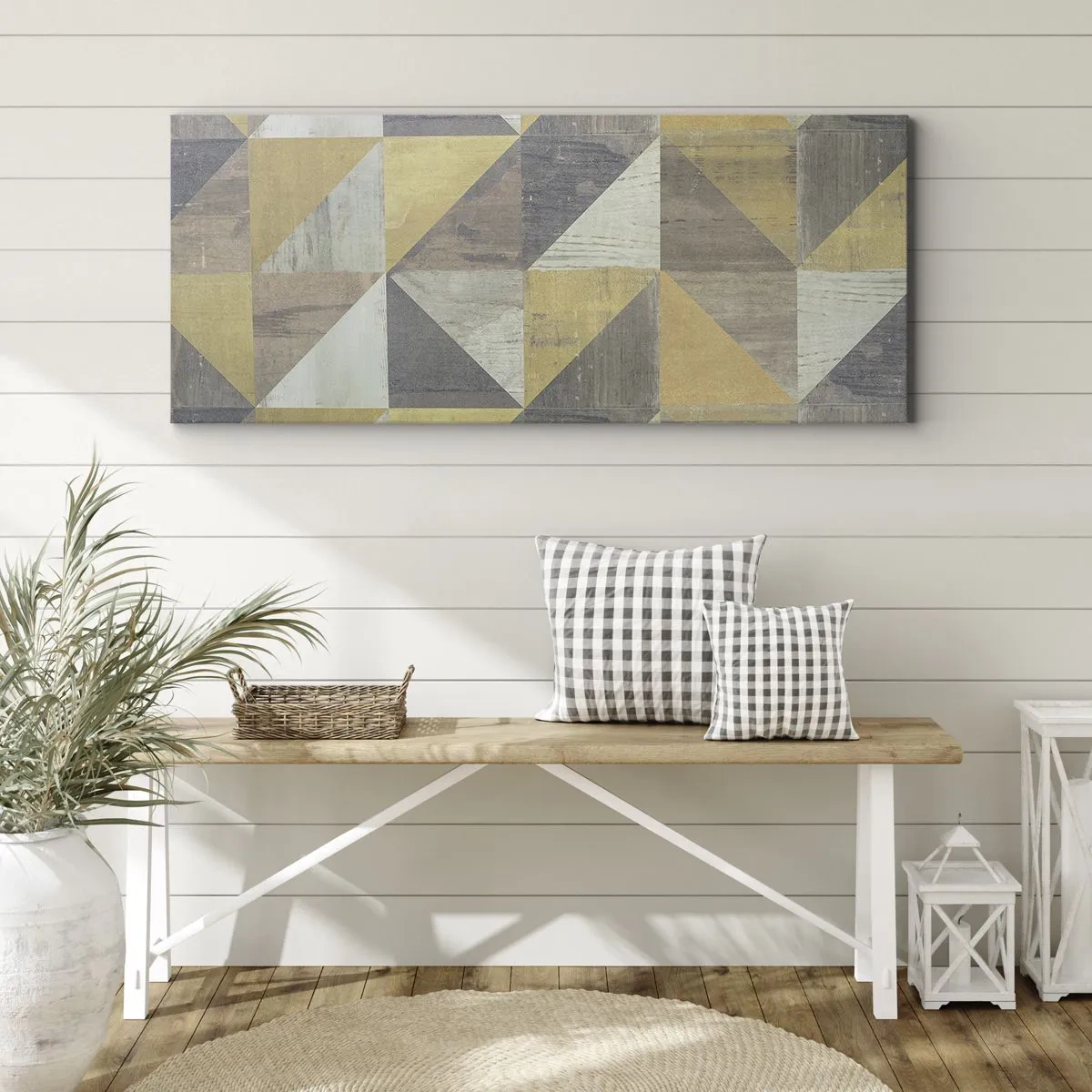Obraz na plátne - V uhle trojuholníka - 160x50 cm