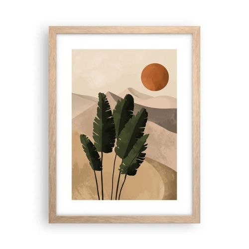 Plagát v ráme zo svetlého duba - Triumf života - 30x40 cm