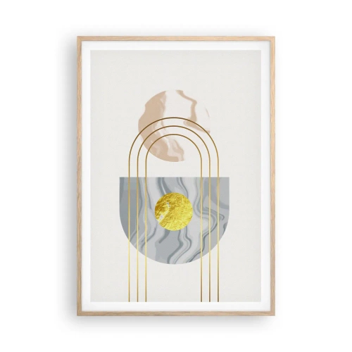 Plagát v ráme zo svetlého duba - Jas a žiarivosť - 70x100 cm