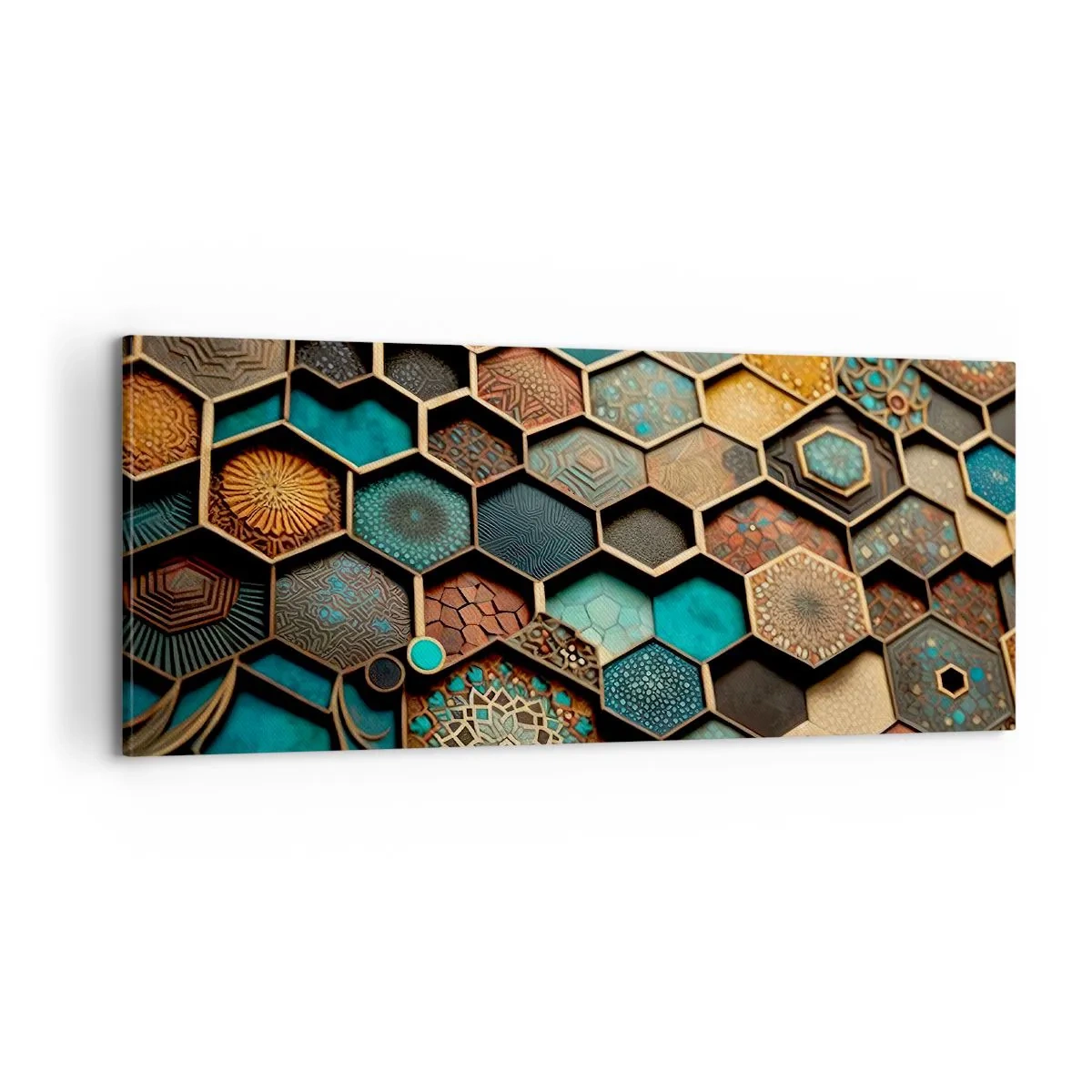 Obraz na plátne - Arabské ornamenty – variácia - 100x40 cm