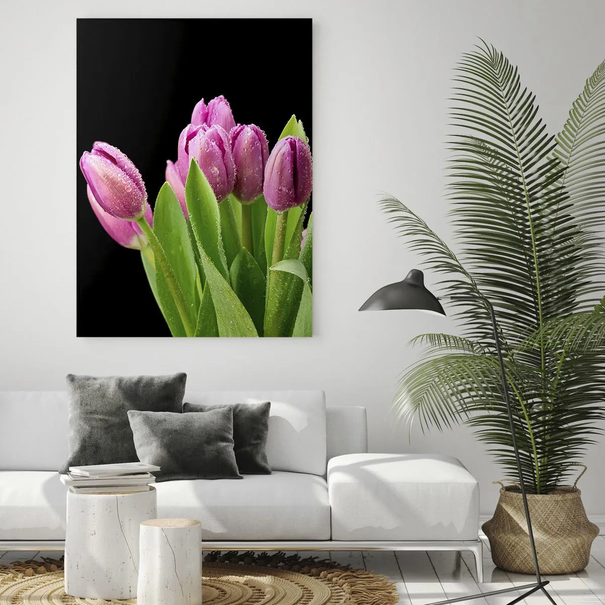Obraz na skle - Ľaliové potešenie jari - 50x70 cm