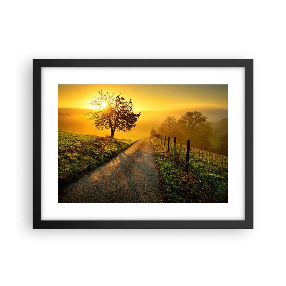 Plagát v čiernom ráme - Medové popoludnie - 40x30 cm