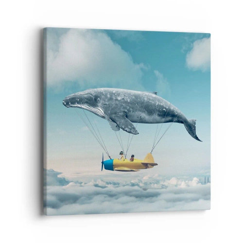 Obraz na plátne - Prečo by nie? - 40x40 cm