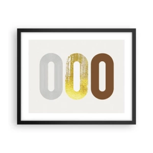 Plagát v čiernom ráme - Ooo! - 50x40 cm