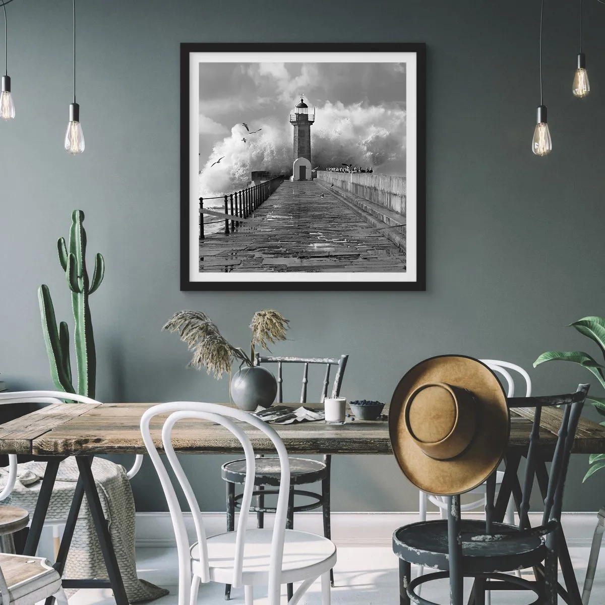 Plagát v čiernom ráme - Nebojácna - 60x60 cm