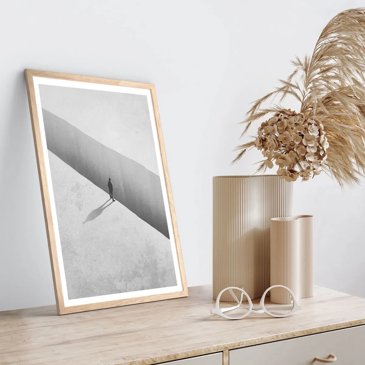Plagát v ráme zo svetlého duba - Jasný cieľ - 70x100 cm