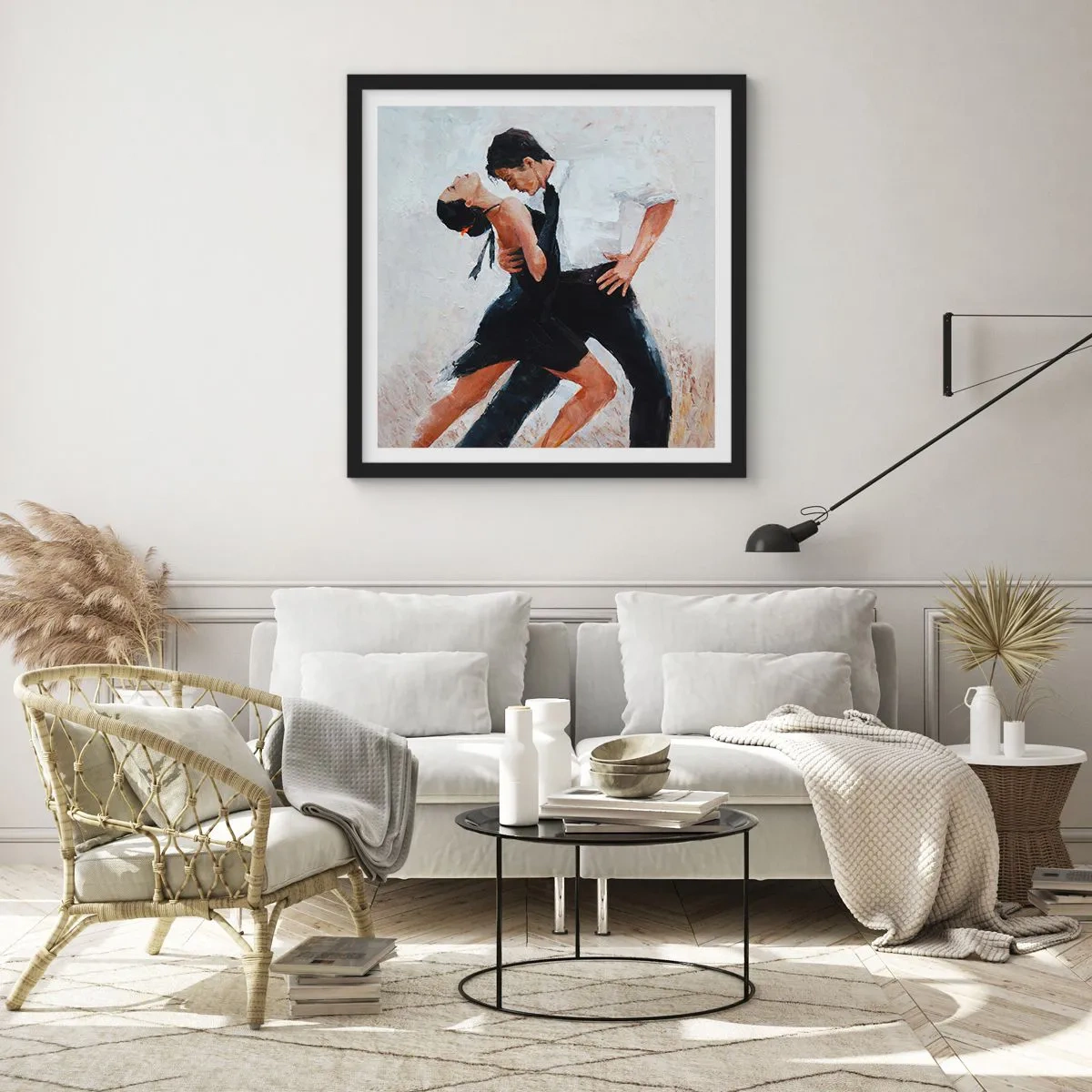 Plagát v čiernom ráme - Tango mojich túžob a snov - 60x60 cm