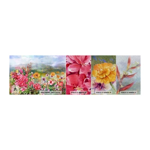 Vzorka fototapety Premium Sand - Záhrada, ktorá sa zbláznila - Kvety, Záhrada, Príroda - 100x30 cm