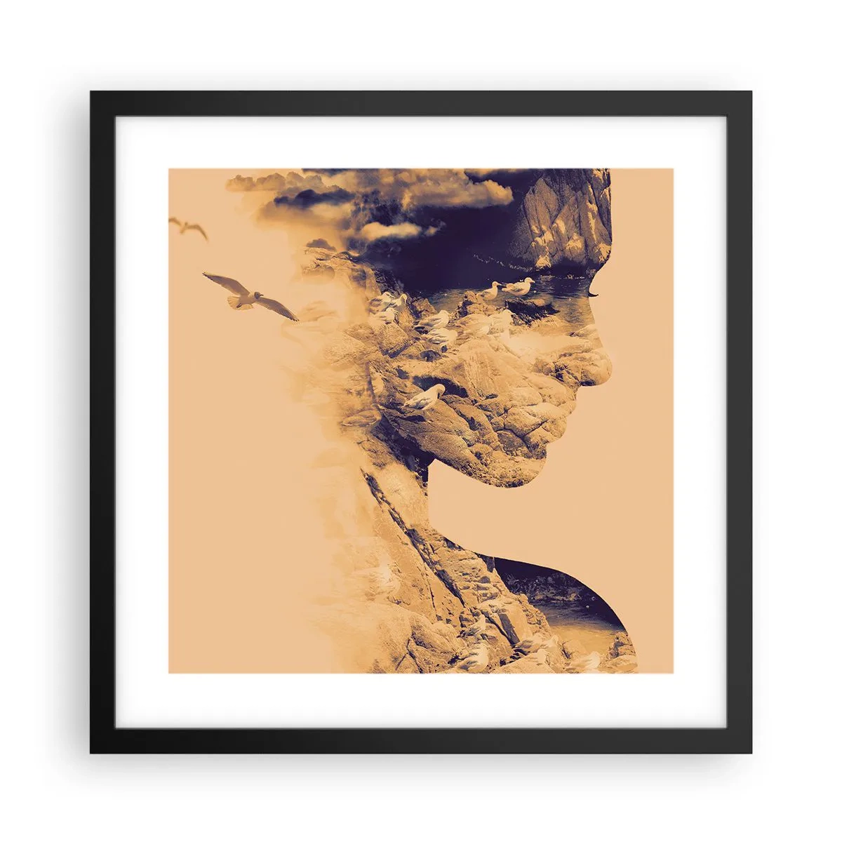 Plagát v čiernom ráme - Krásna od prírody - 40x40 cm