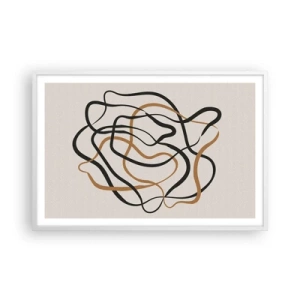 Plagát v bielom ráme - Všetko sa pokrútilo - 91x61 cm