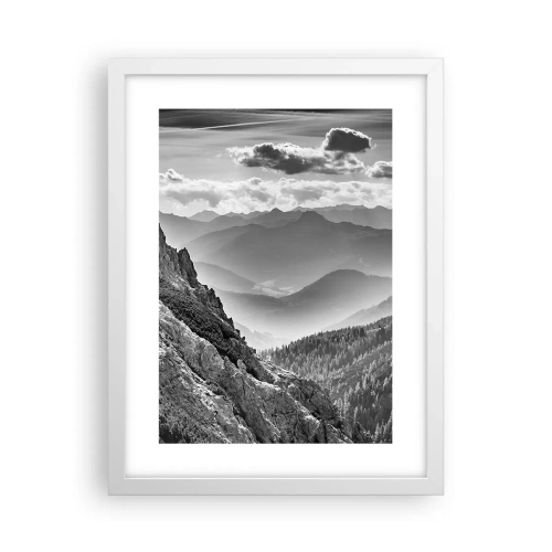 Plagát v bielom ráme - Až k horizontu - 30x40 cm