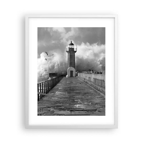 Plagát v bielom ráme - Nebojácna - 40x50 cm