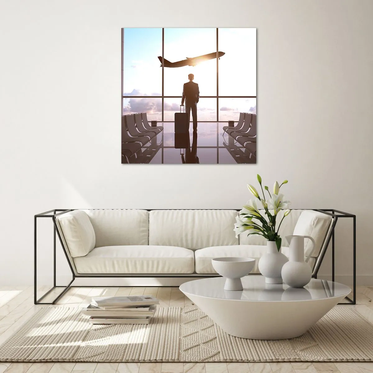 Obraz na skle - Máš čas, spomaľ - 30x30 cm