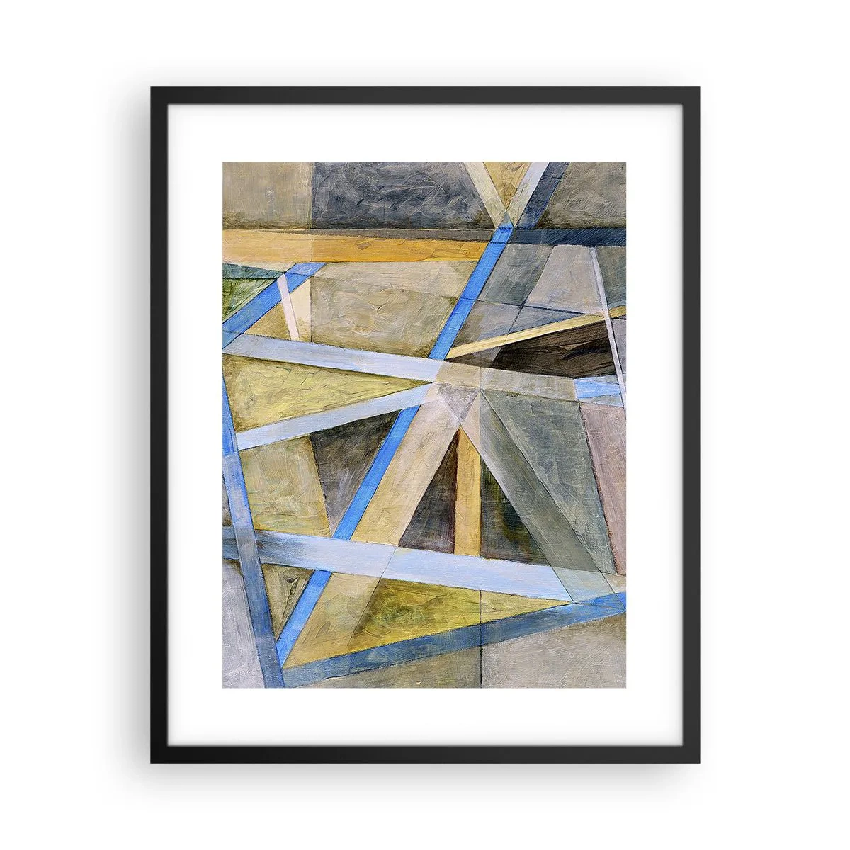 Plagát v čiernom ráme - Priamo alebo diagonálne? - 40x50 cm