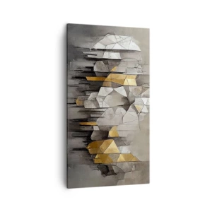 Obraz na plátne - Kompozícia z ľadu a svetla - 45x80 cm