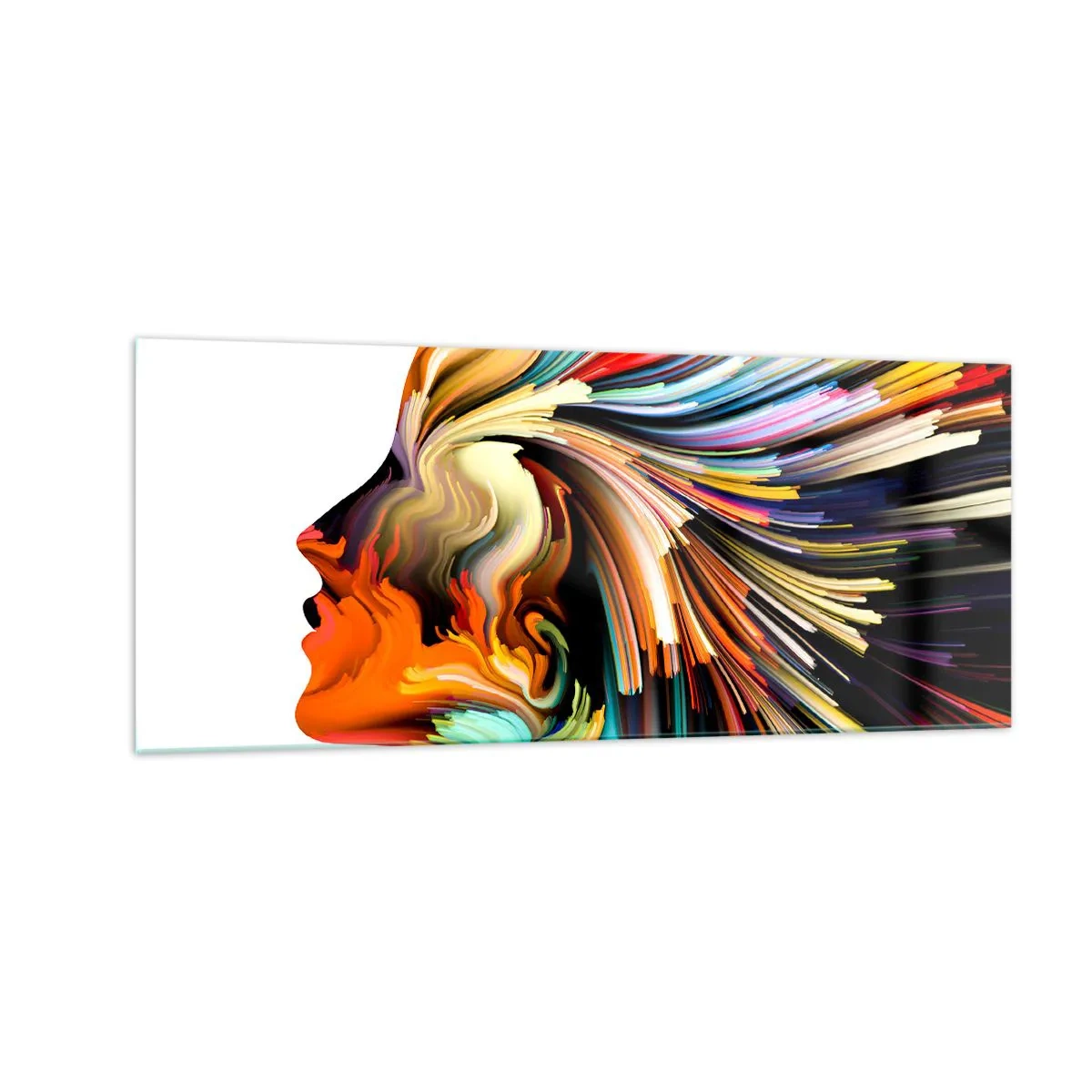 Obraz na skle - Explózia predstavivosti - 100x40 cm