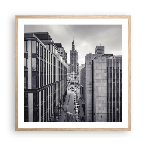Plagát v ráme zo svetlého duba - Varšavské údolie - 60x60 cm