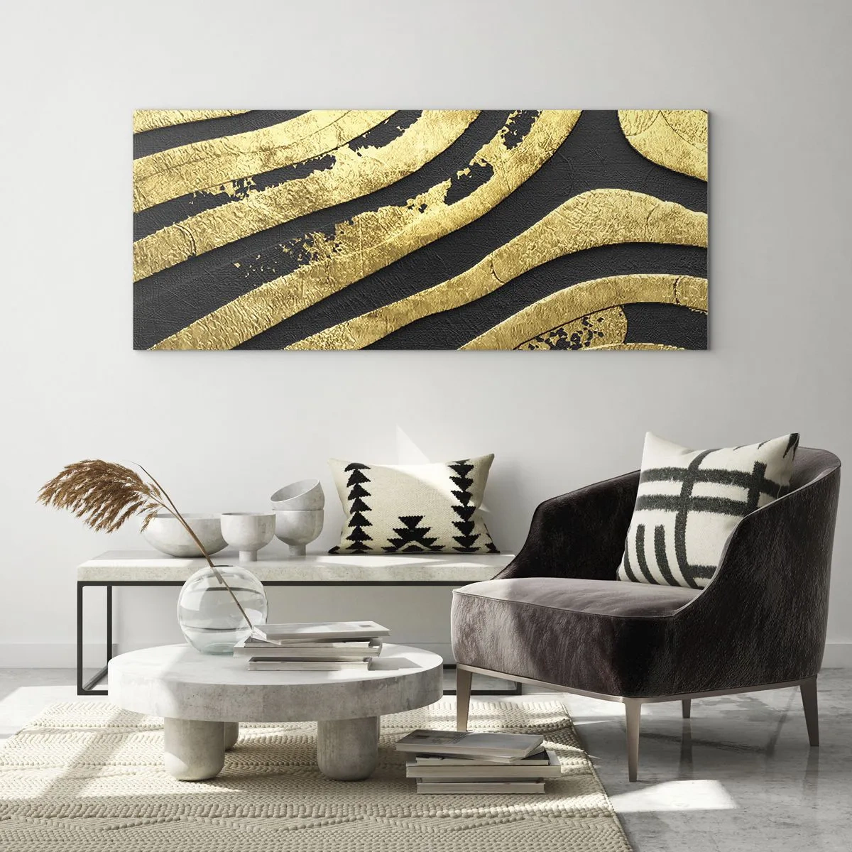 Obraz na skle - Všetko plynie - 100x40 cm