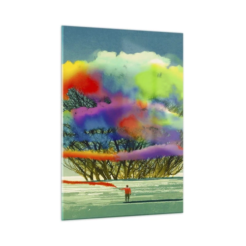 Obraz na skle - Oživiť tento svet - 50x70 cm