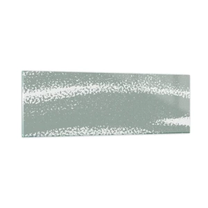 Obraz na skle - Abstrakcia v zimnom štýle - 90x30 cm