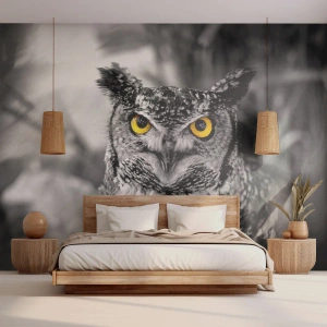 Fototapeta Premium Sand - Nič sa neschová - Vtáky, Sova, Príroda - 100x70 cm