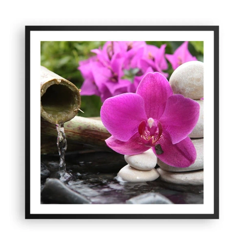 Plagát v čiernom ráme - Už odpočívaš - 60x60 cm