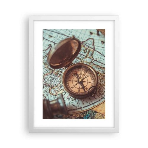 Plagát v bielom ráme - Pre dobrodruha - 30x40 cm