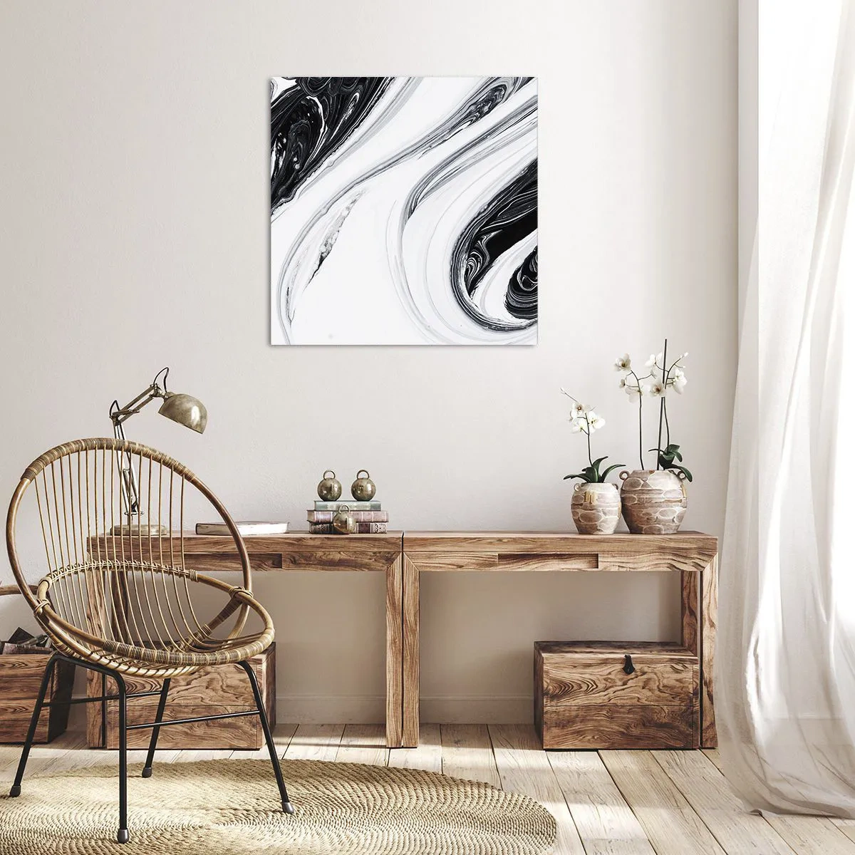 Obraz na plátne - Spojenie protikladov - 60x60 cm