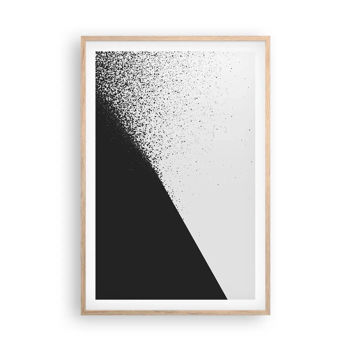 Plagát v ráme zo svetlého duba - Rýchlejšie a rýchlejšie, viac a viac - 61x91 cm