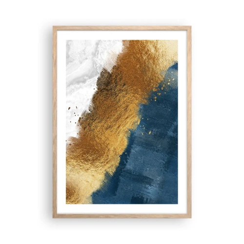 Plagát v ráme zo svetlého duba - Farby leta - 50x70 cm