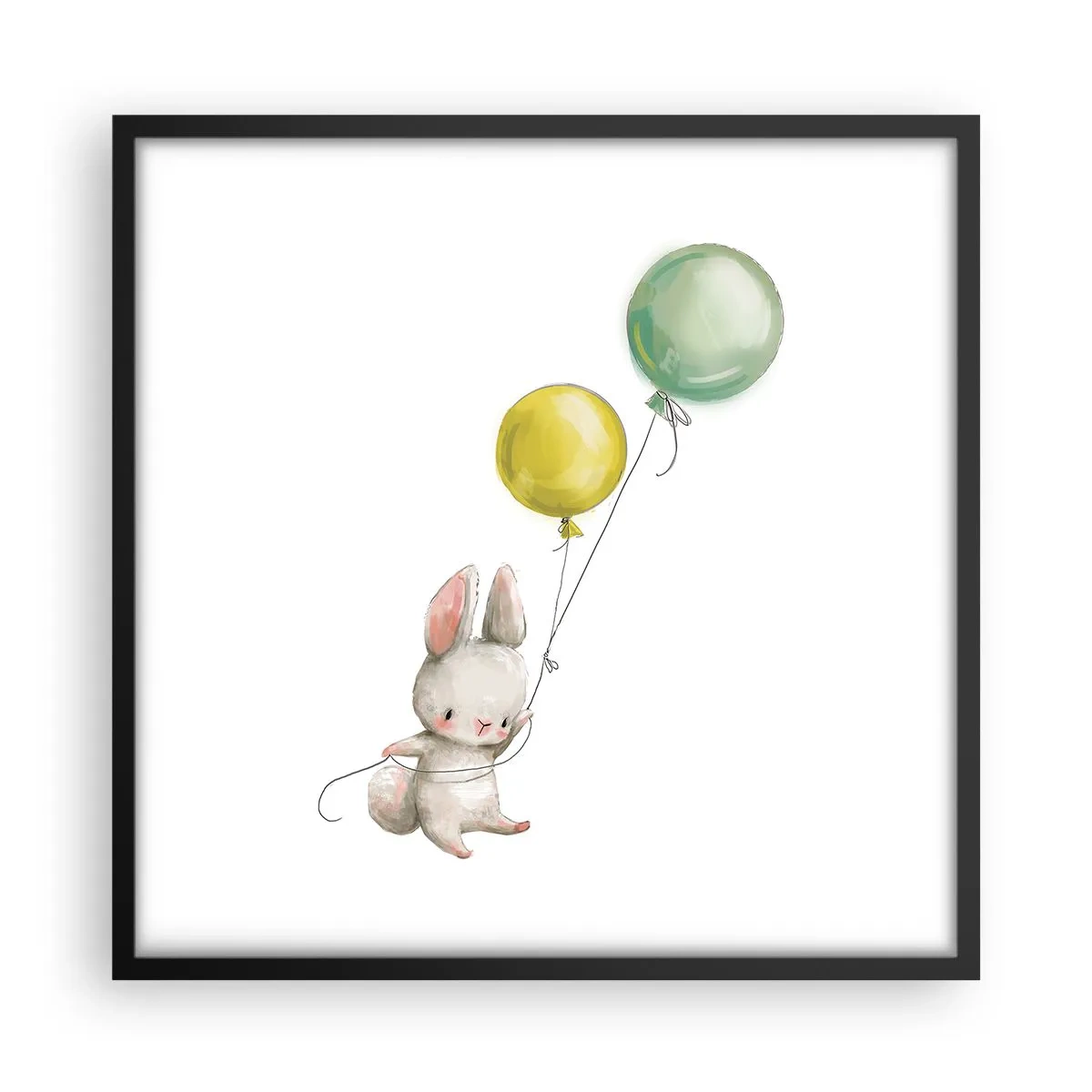 Plagát v čiernom ráme - Poletím aj ja! - 50x50 cm