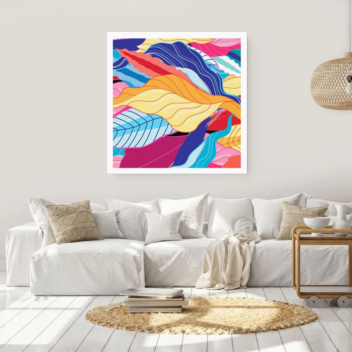 Plagát - Farebný neporiadok - 50x50 cm