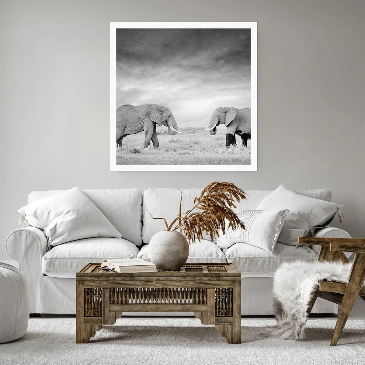 Plagát - Šedá je krásna - 60x60 cm