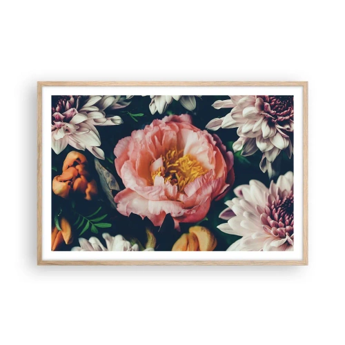 Plagát v ráme zo svetlého duba - S barokovým prepychom - 91x61 cm