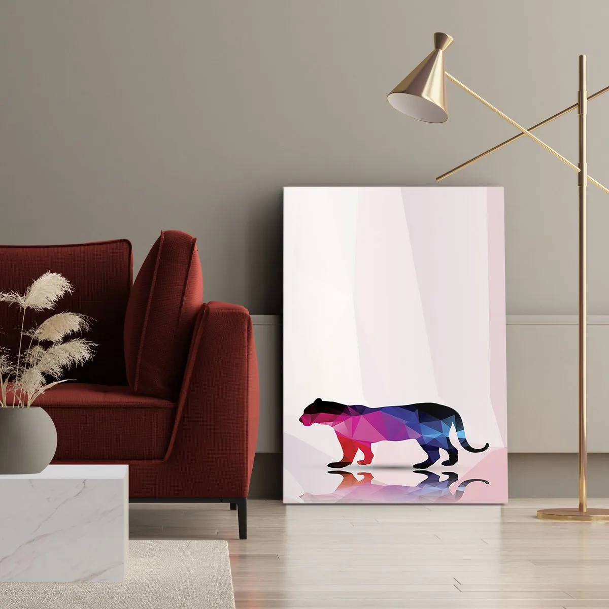 Obraz na plátne - Diamantový panter - 80x120 cm