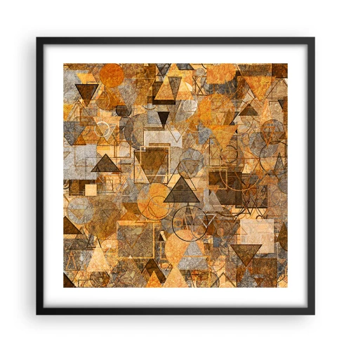 Plagát v čiernom ráme - Svet zachytený do tvaru - 50x50 cm