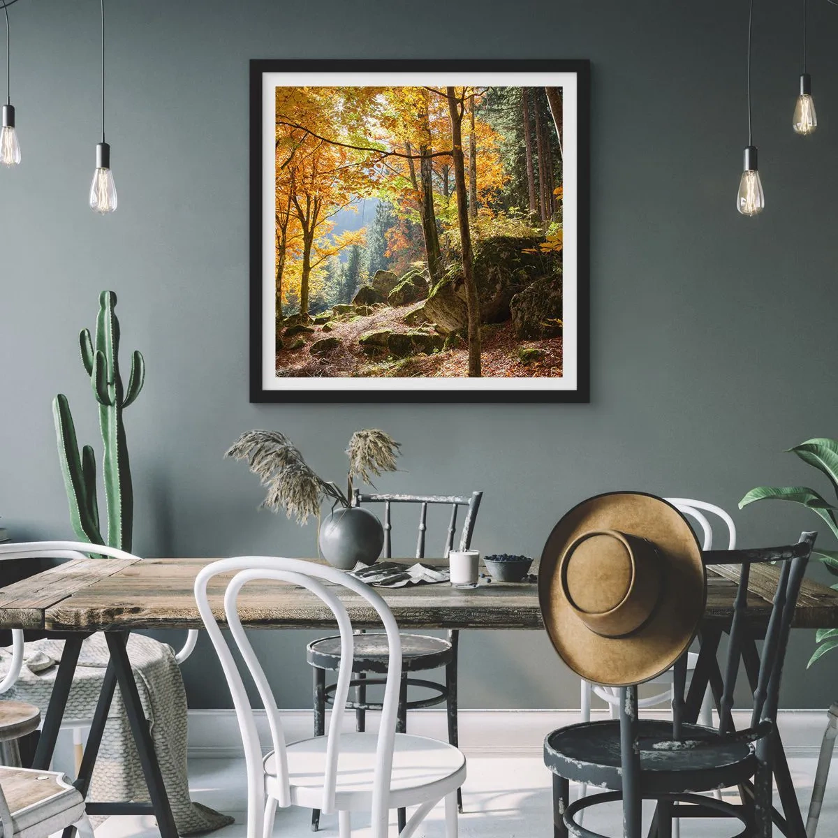 Plagát v čiernom ráme - Čas na odpočinok - 60x60 cm