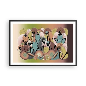 Plagát v čiernom ráme - Blíži sa veľký sviatok - 91x61 cm