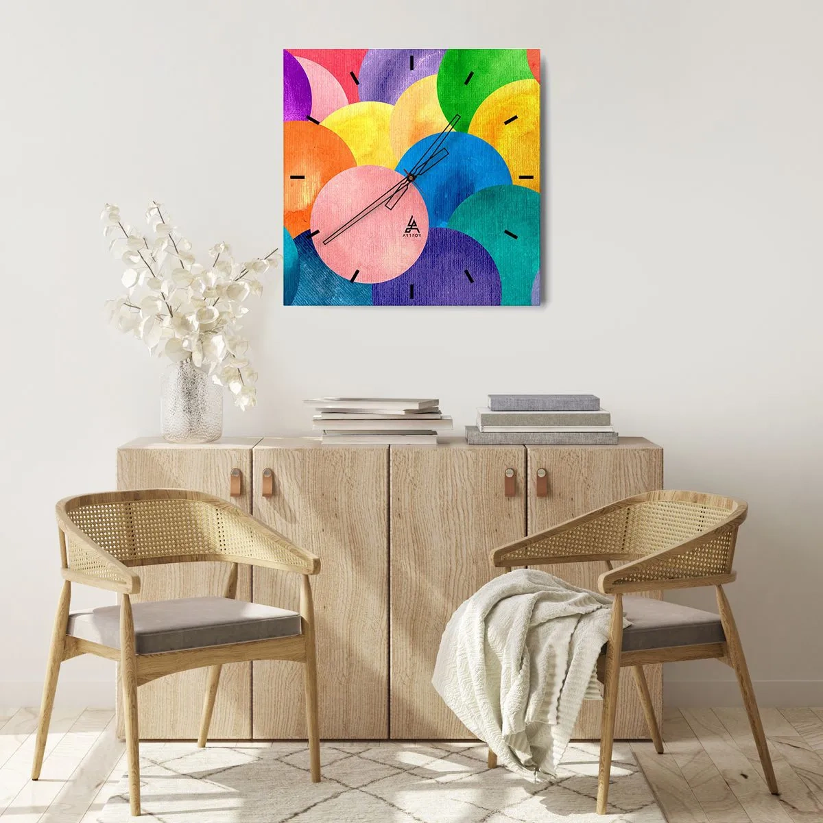 Nástenné hodiny - Pôvodná plnosť života - 30x30 cm