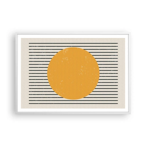 Plagát v bielom ráme - Sila jednoduchosti - 100x70 cm