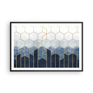 Plagát v čiernom ráme - Kompozícia v synkopickom rytme - 91x61 cm